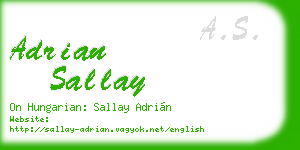 adrian sallay business card